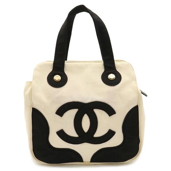 CHANEL Black Coco Mark Tote Bag - Picture 1 of 9